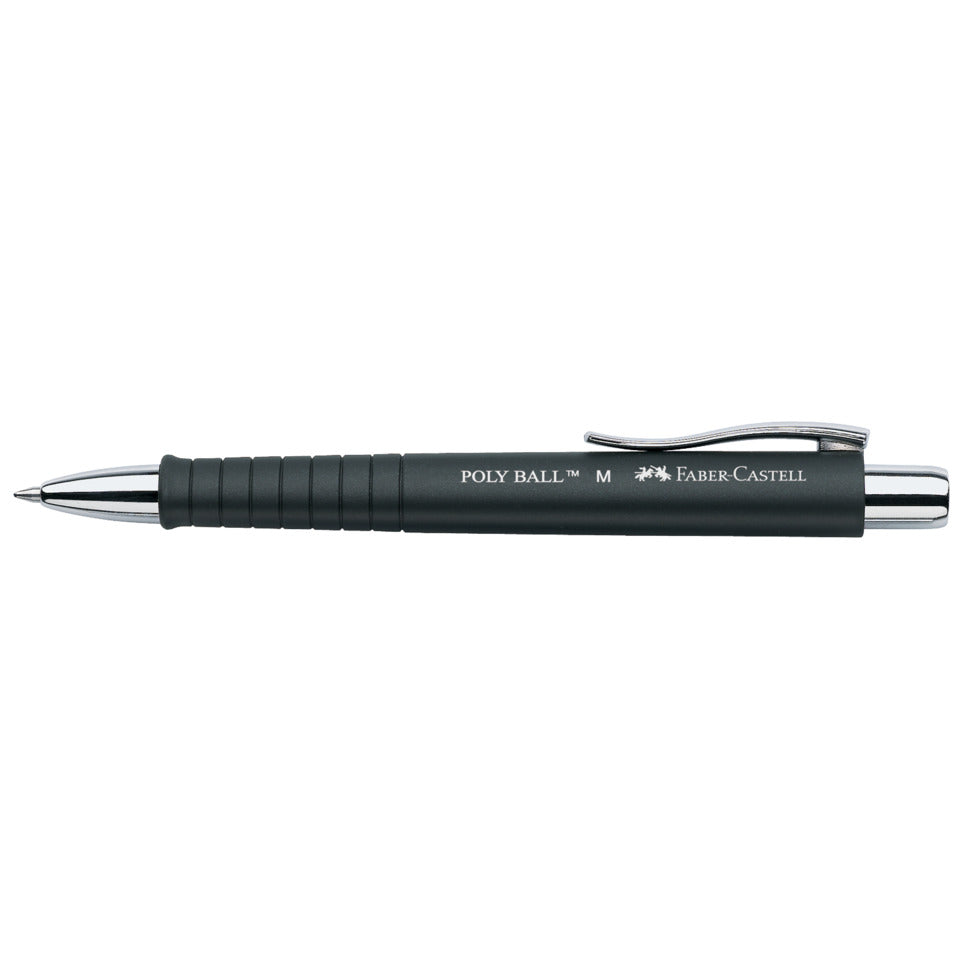 Kugelschreiber PolyBall M, schwarz FABER CASTELL 241199