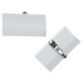 Namensschild mit Krokoclip, 75x40mm, 25 Stück Q-CONNECT KF01563 Q-CONNECT KF01563 m.Krokokl.
