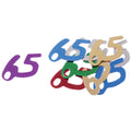 Konfetti Zahl 65, bunt  46598 46598 10gr 65