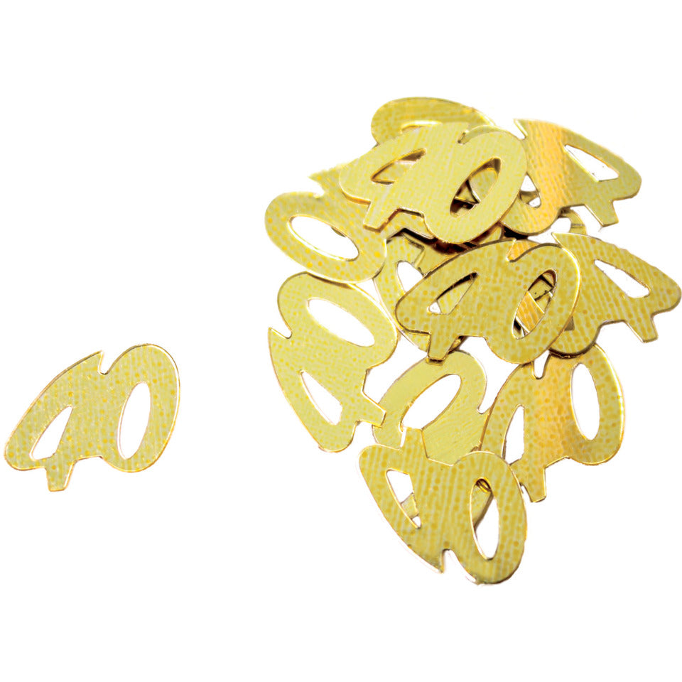 Konfetti Zahl 40, gold  44005 44005 10gr 40