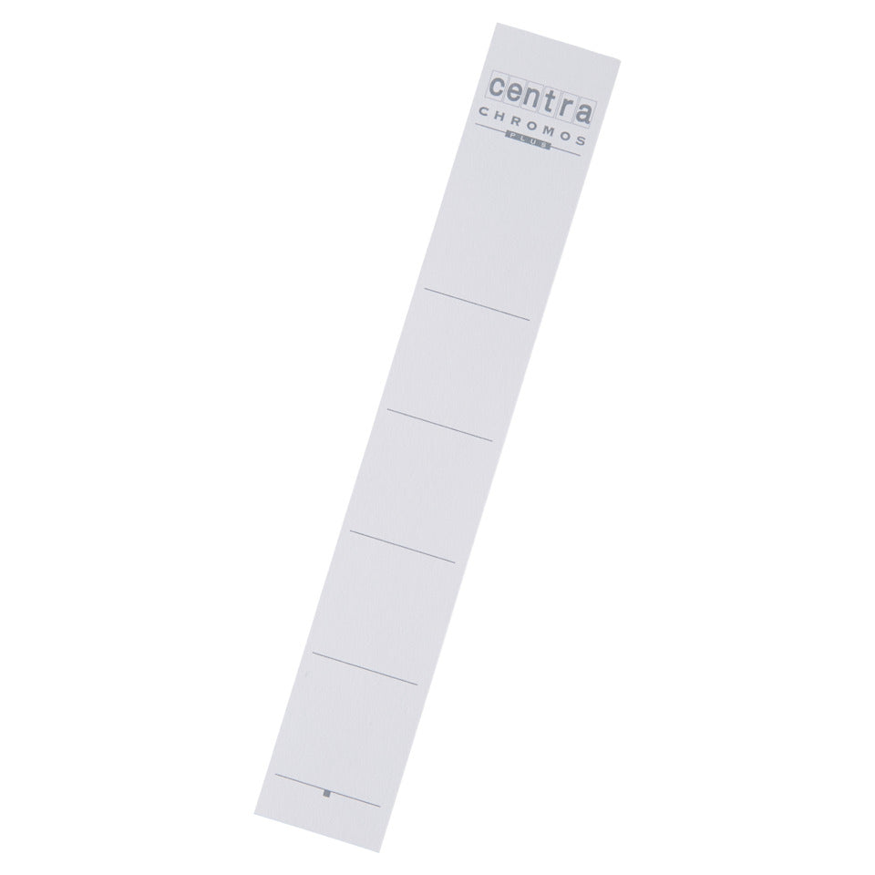 Ordnerrücken-Einsteckschild, 30 x 190 mm, schmal/kurz, 10 Stück, weiß CENTRA 290216 CENTRA 290216 kurz schmal 10St