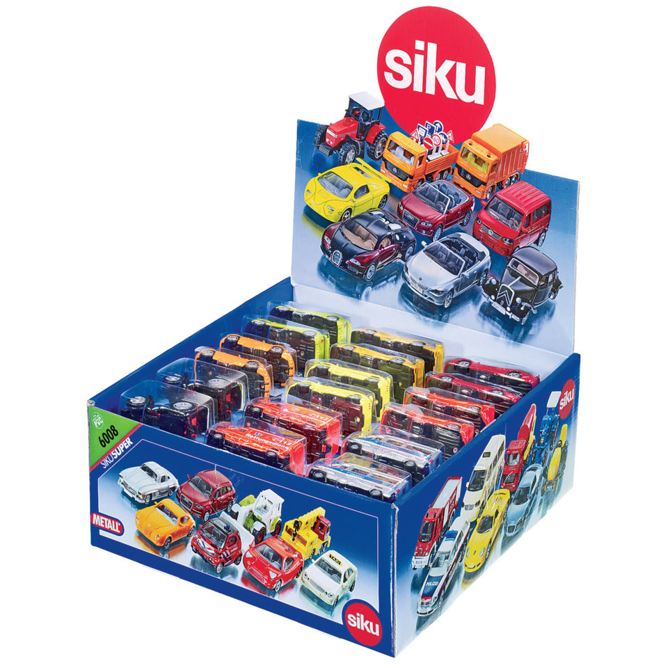 Fahrzeuge Gr.08, 50 Stück, sortiert SIKU 6008 SIKU 6008 50St i.Displ.Karton
