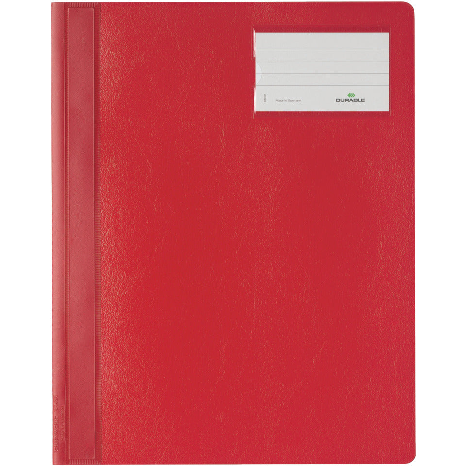 Schnellhefter, Hartfolie, DIN A4 überbreit, rot DURABLE 2500 03 DURABLE 2500 03 PVC