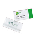 Namensschild mit Nadel, 60 x 30 mm, transparent, Kunststoff, 100 Stück DURABLE 8006 19 DURABLE 8006 19 m.Nadel