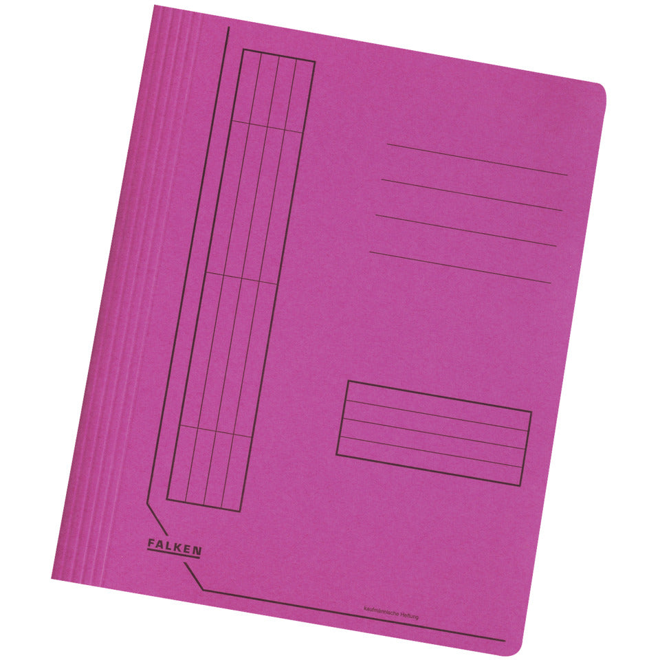 Schnellhefter Karton, A4, 240g/m², intensiv pink FALKEN 11287604 FALKEN 11287604 240g