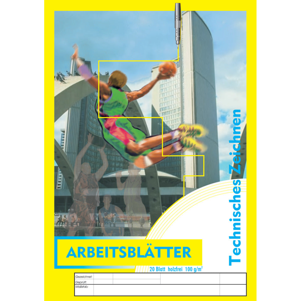Arbeitsblock, A4, 100g/m², 20 Blatt PVP 2114 PVP 2114 Techn.Zeichnen 2801