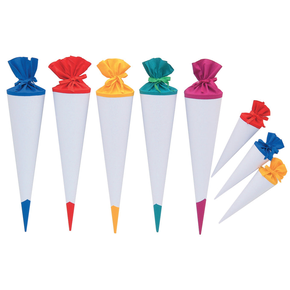 Bastelschultüte Rohling, 35cm, Filzverschluss, weiß GOLDBUCH 93840 GOLDBUCH 93840 Offset weiß