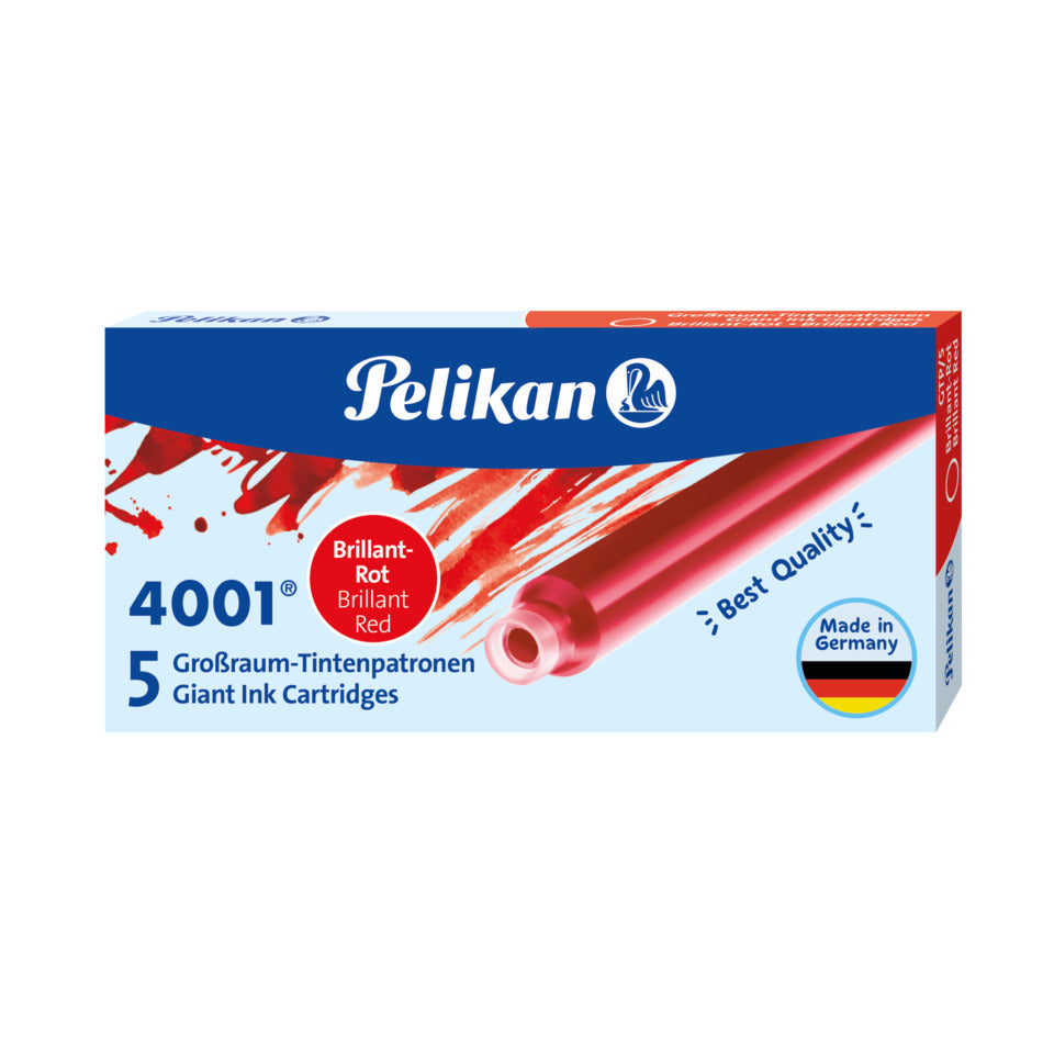 Tintenpatrone 4001® GTP/5, 5 Stück, brilliant-rot PELIKAN 300004109 PELIKAN 300004109 310623 GTP/5