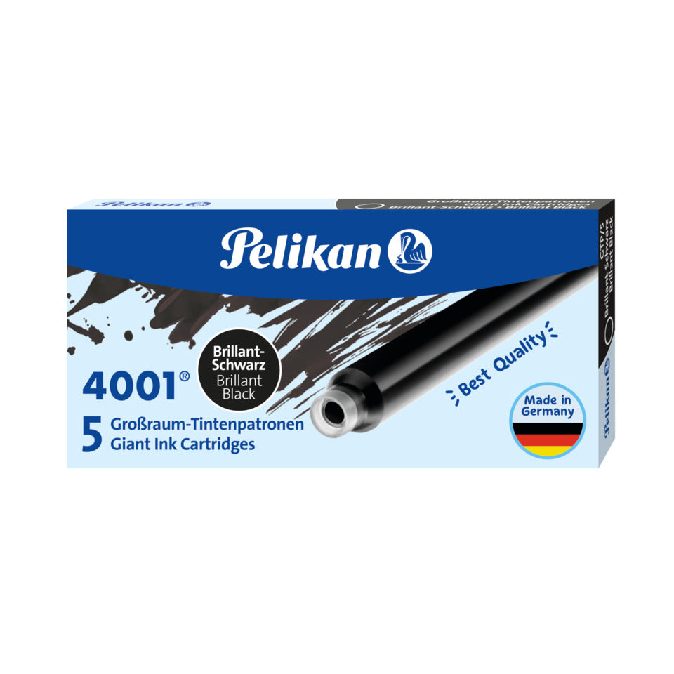 Tintenpatrone 4001® GTP/5, 5 Stück, brilliant-schwarz PELIKAN 400142570 PELIKAN 400142570 310615 GTP/5