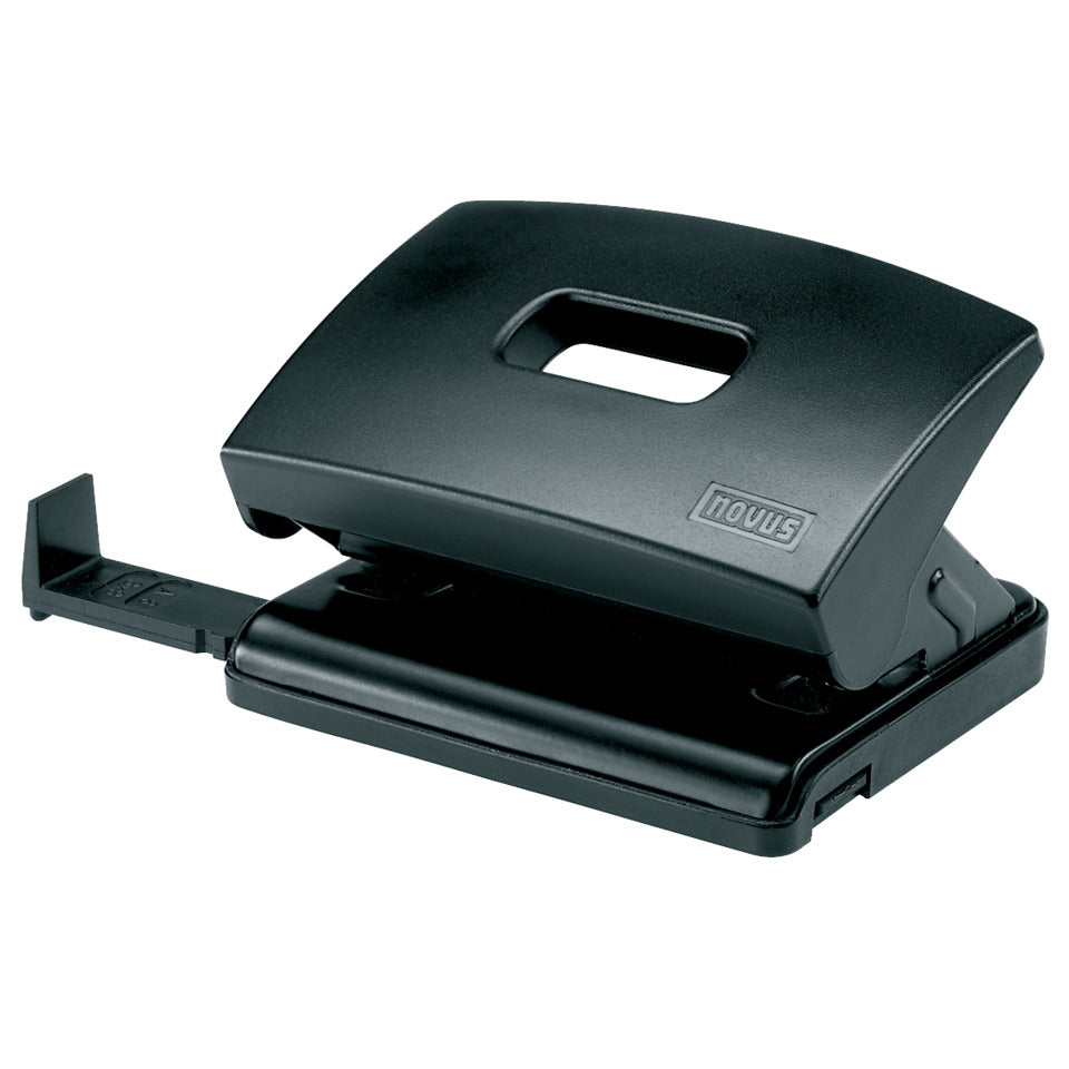 Locher C216, 16 Blatt, Anschlagschiene, Kunststoff, schwarz NOVUS 025-0378 NOVUS NV0250378 m.Schiene