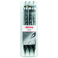 Feinminenstift Tikky RD M schwarz 0,35/0,5/0,7mm 3er-Set ROTRING S0801310
