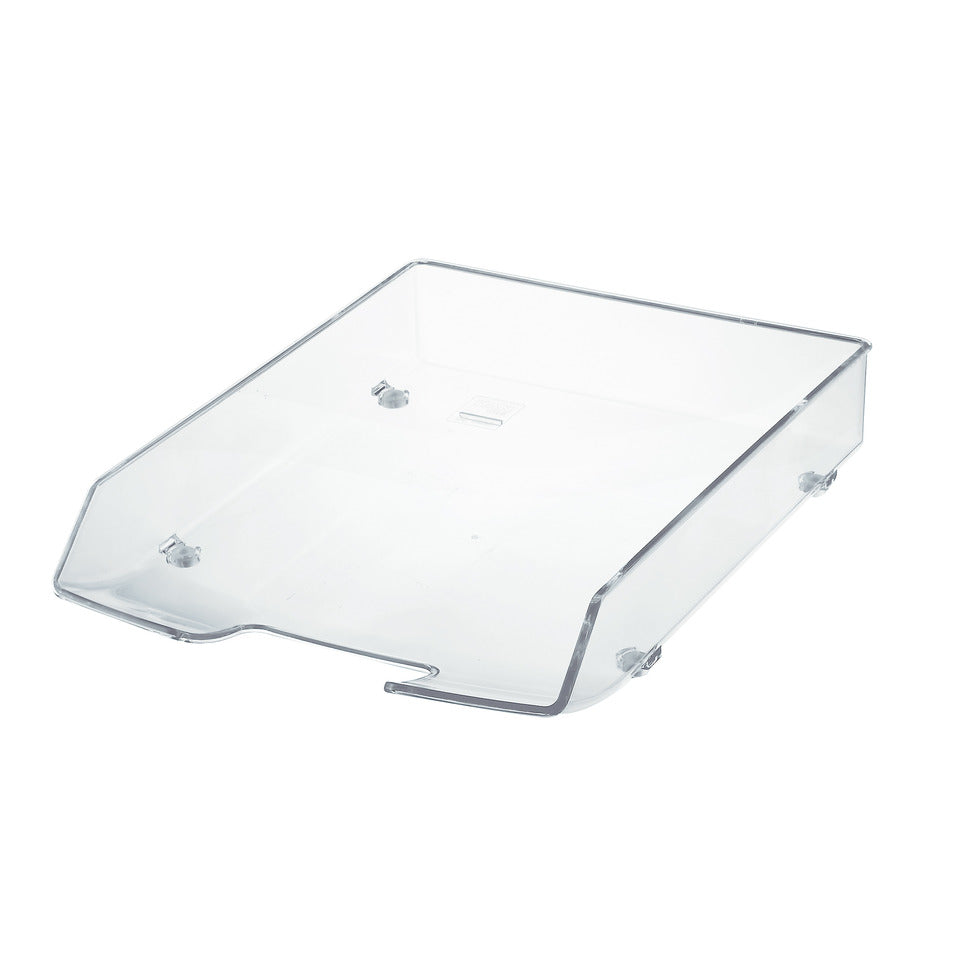 Briefablage WAVE EXCLUSIV, DIN A4/C4, stapelbar, stabil, transparent-glasklar HAN 1028-23D