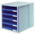 Schubladenbox SCHRANK-SET 5 offene Schubladen blau HAN 1401-14D HAN 1401-14 5 offene Schuebe