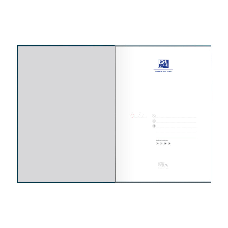 Notizbuch Office Essentials, A4, 96 Blatt, kariert, blau OXFORD 100102357 OXFORD 100102357 ECF Office