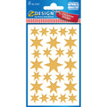 Weihnachtssticker Sterne, 54 Stück, gold AVERY ZWECKFORM 52252 ZWECKFORM 52252 gold