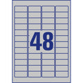 Typenschildetikett, 45,7x21,2mm, 960 Stück, silber AVERY ZWECKFORM L6009-20 ZWECKFORM L6009-20 960ST