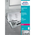 Transparente, selbstklebende Folien, A4, einseitig beschichtet, 100 Bogen AVERY ZWECKFORM 3480 ZWECKFORM 3480 100BL