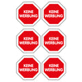 Hinweisetiketten ''Keine Werbung'', 6 Stück AVERY ZWECKFORM 59505