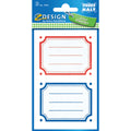 Buchschild rot blauer Rand AVERY ZWECKFORM 3026 ZWECKFORM 3026 6ST