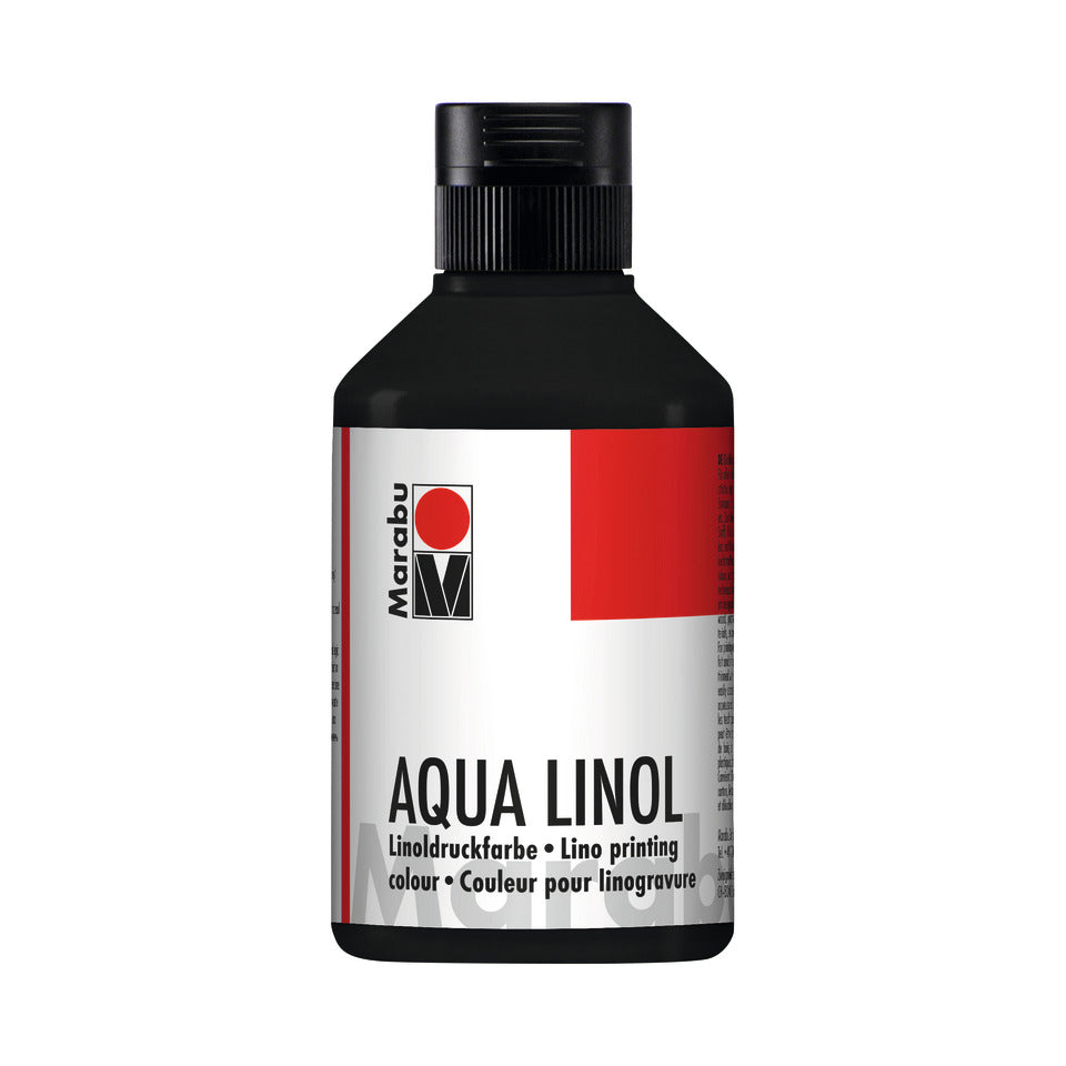 Linoldruckfarbe Aquarell, 250ml, schwarz MARABU 15100 013 073 MARABU 1510 13 073 250ml