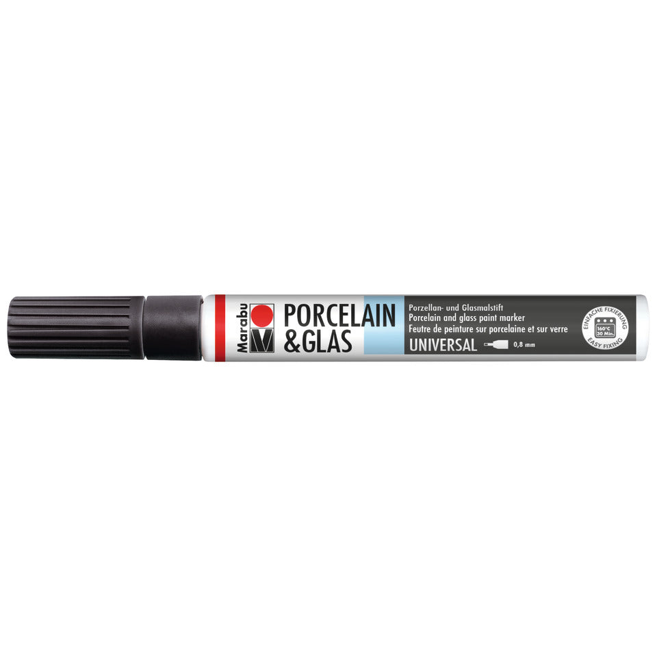 Porzellanmalstift, 0,8mm, schwarz MARABU 01230 011 073 MARABU 0123 11 073  Kontur