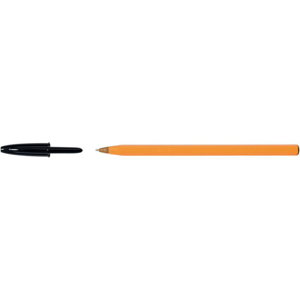 Kugelschreiber Orange Original fine, Kappenmodell, 0,35 mm, schwarz BIC 8099231 BIC 8099231/1199110114