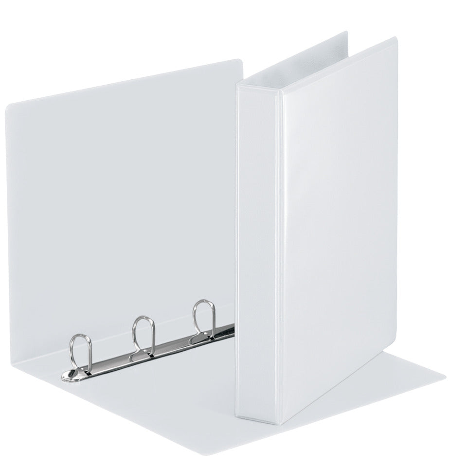 Ringbuch Präsentation, mit Taschen, A4, PP, 4 Ringe, 30 mm, weiss ESSELTE 49703