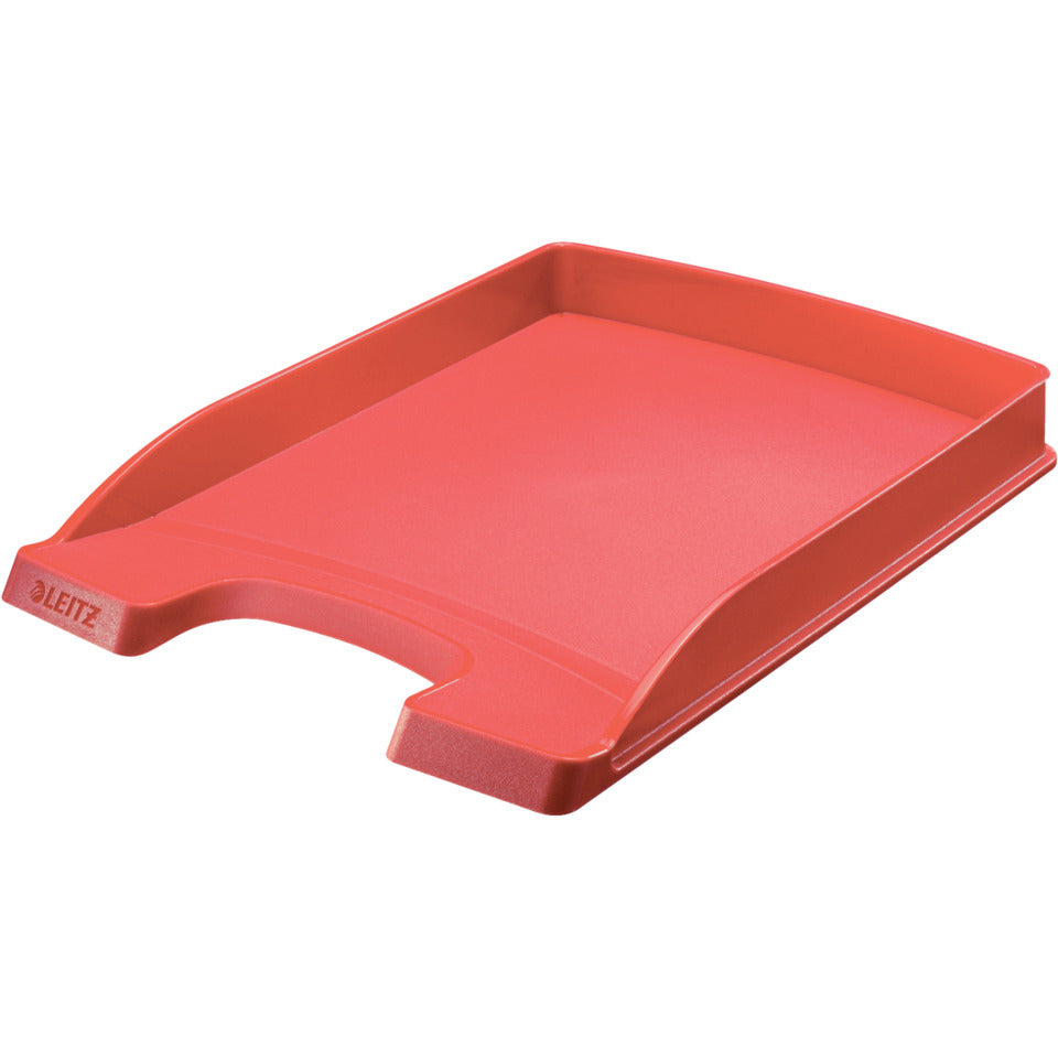 Briefkorb Flach Plus, A4, extra flach, Polystrol, rot LEITZ 5237-00-25