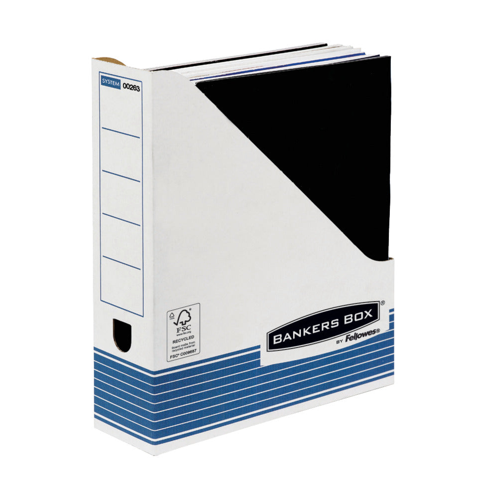 Magazinarchiv Bankers Box® System, 78 x 258 x 311 mm, weiß/blau BANKERS BOX 0026301 FELLOWES 0026301 Prima