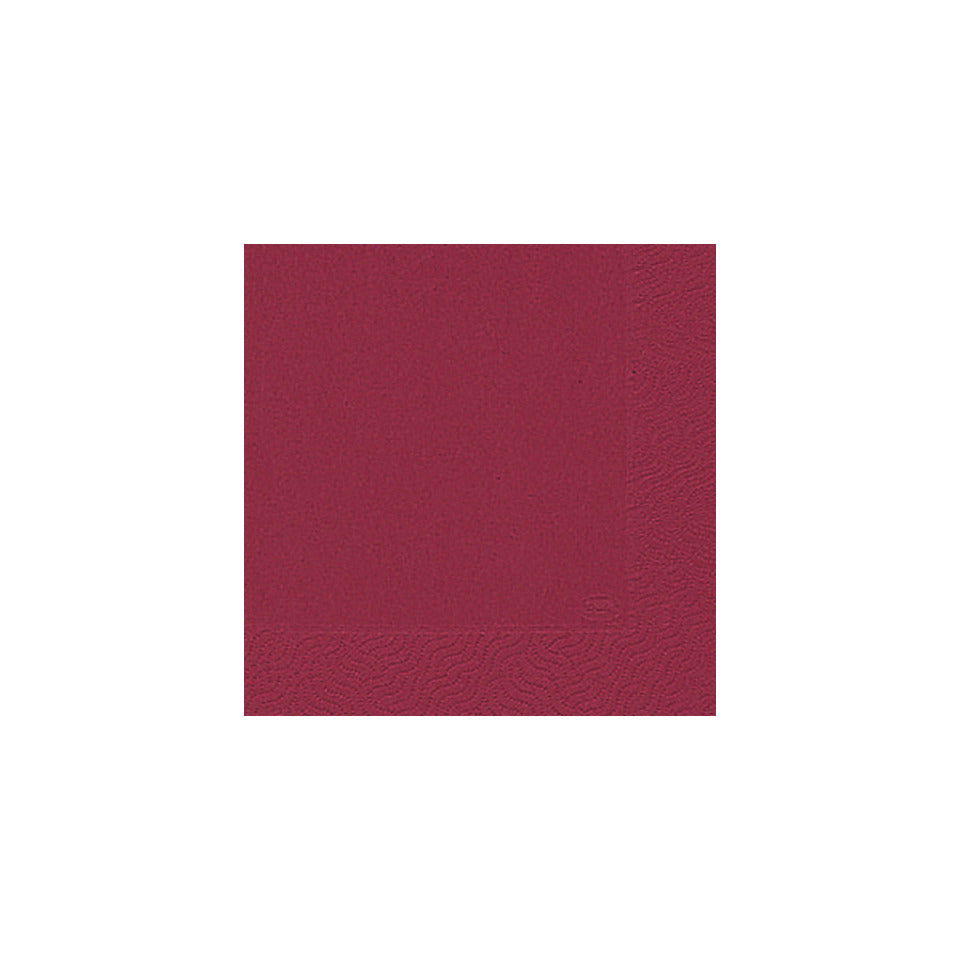Zelltuch-Serviette, 24 x 24cm, 3-lagig, 20 Stück, bordeaux DUNI 104044 DUNI 104044/ 3lagig.  24 cm