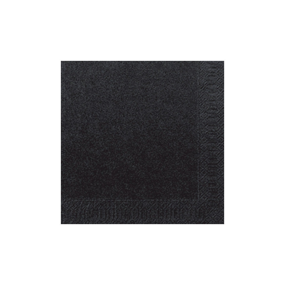 Zelltuch-Serviette, 33 x 33cm, 3-lagig, 20 Stück, schwarz DUNI 150327/ DUNI 150327/ 3lagig 33 cm