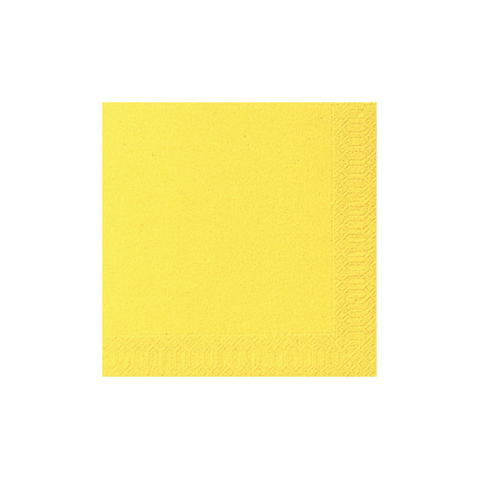 Zelltuch-Serviette, 40 x 40cm, 3-lagig, 20 Stück, gelb DUNI 104060 DUNI 104060/ 3lagig.  40 cm