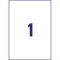 Transparente Etiketten, 210x297mm, 25 Stück, transparent AVERY ZWECKFORM L7784-25 ZWECKFORM L7784-25 Pg25St