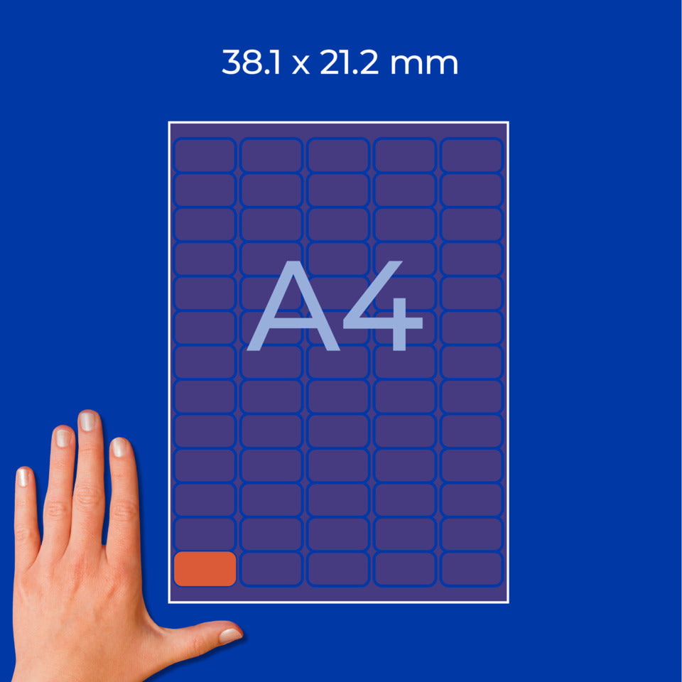 Etiketten farbig ablösbar, 38x21,2mm, 1300 Stück, rot AVERY ZWECKFORM L4790-20 ZWECKFORM L4790-20  1300St