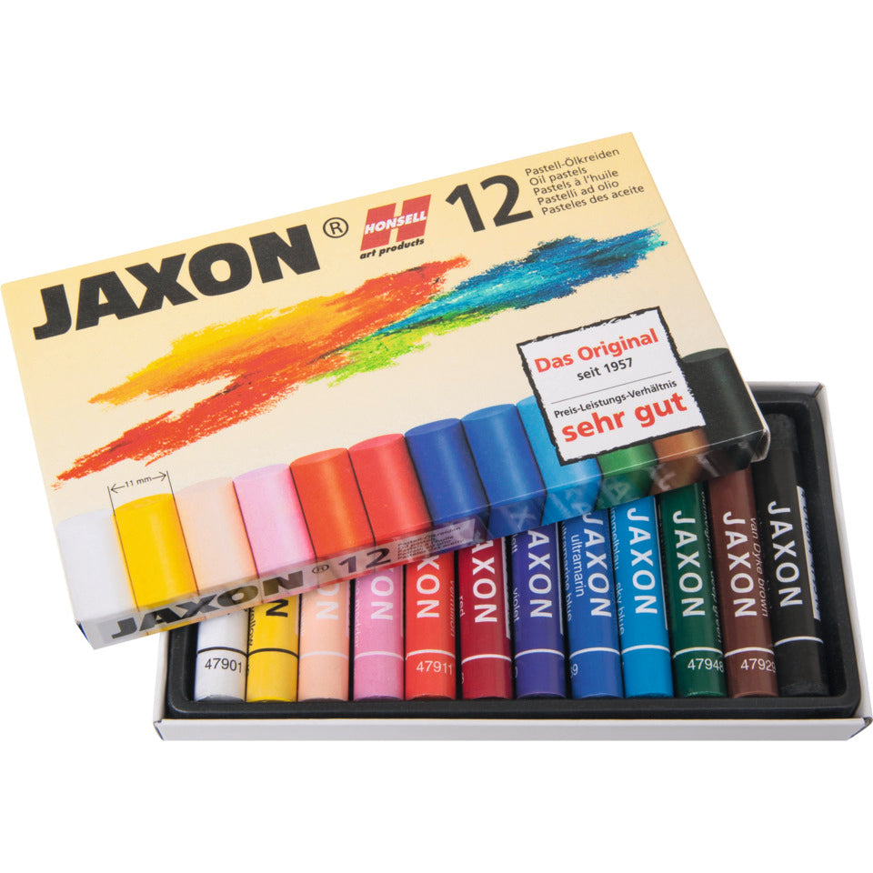 Pastell-Ölkreide, 12 Stück, sortiert JAXON 47412 JAXON 47412  12er-Et