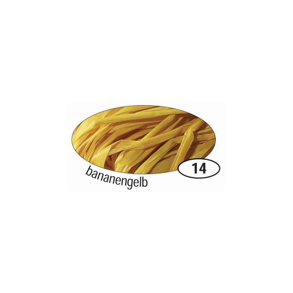 Bast Raffia matt, 50g, bananengelb FOLIA 9014 FOLIA 9014 50g  Naturbast