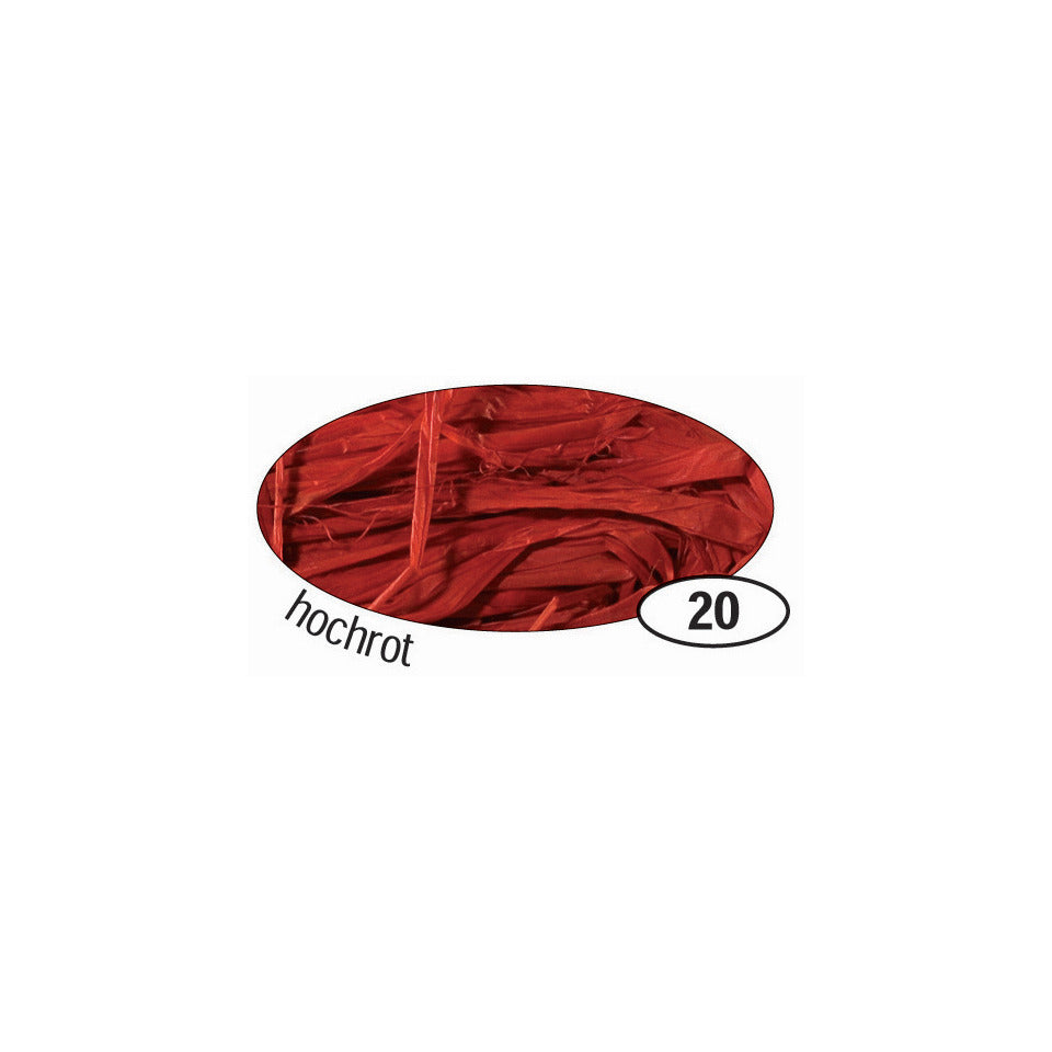 Bast Raffia matt, 50g, hochrot FOLIA 9020 FOLIA 9020 50g  Naturbast