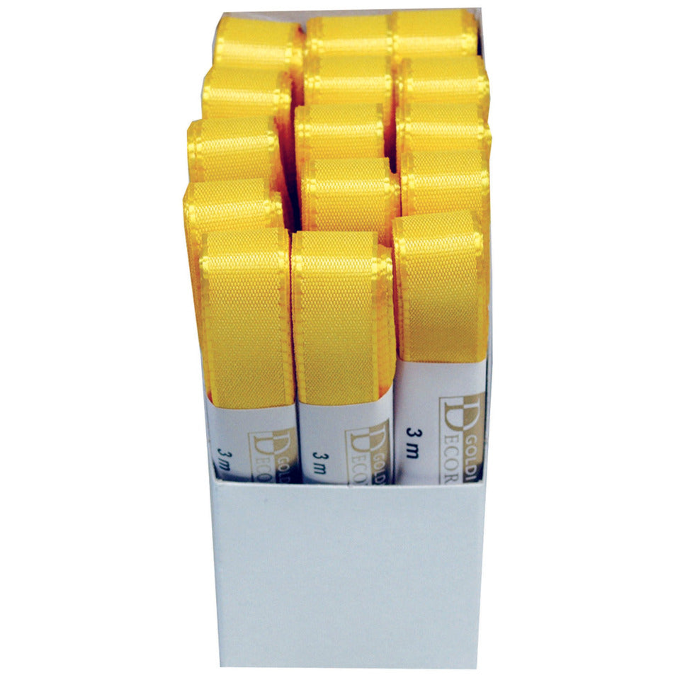 Taftband, 15mmx3m, gelb GOLDINA 1445015101503 144515101503
