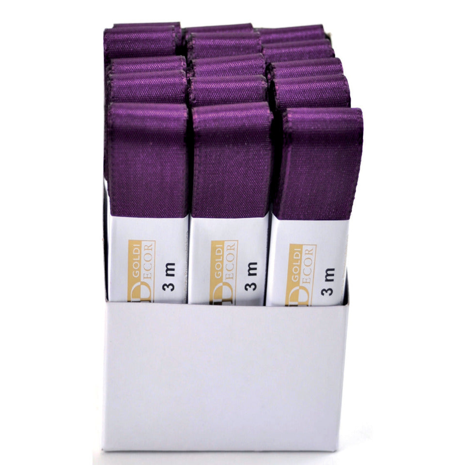 Zierband Taft, 25mmx3m, lila mauve GOLDINA 14450256011503