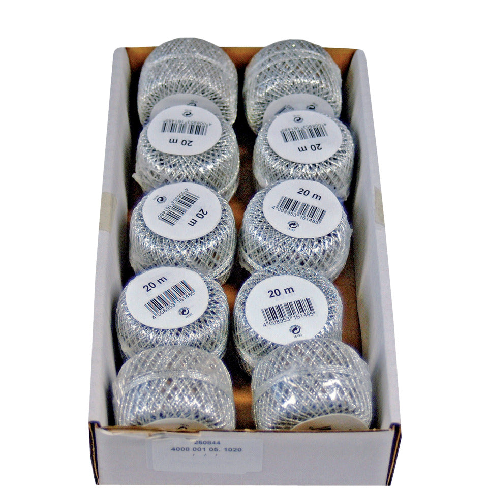 Cordonettkordel, 1mmx20m, silber GOLDINA 4008 001005 1020/ 40080010051020 mittel