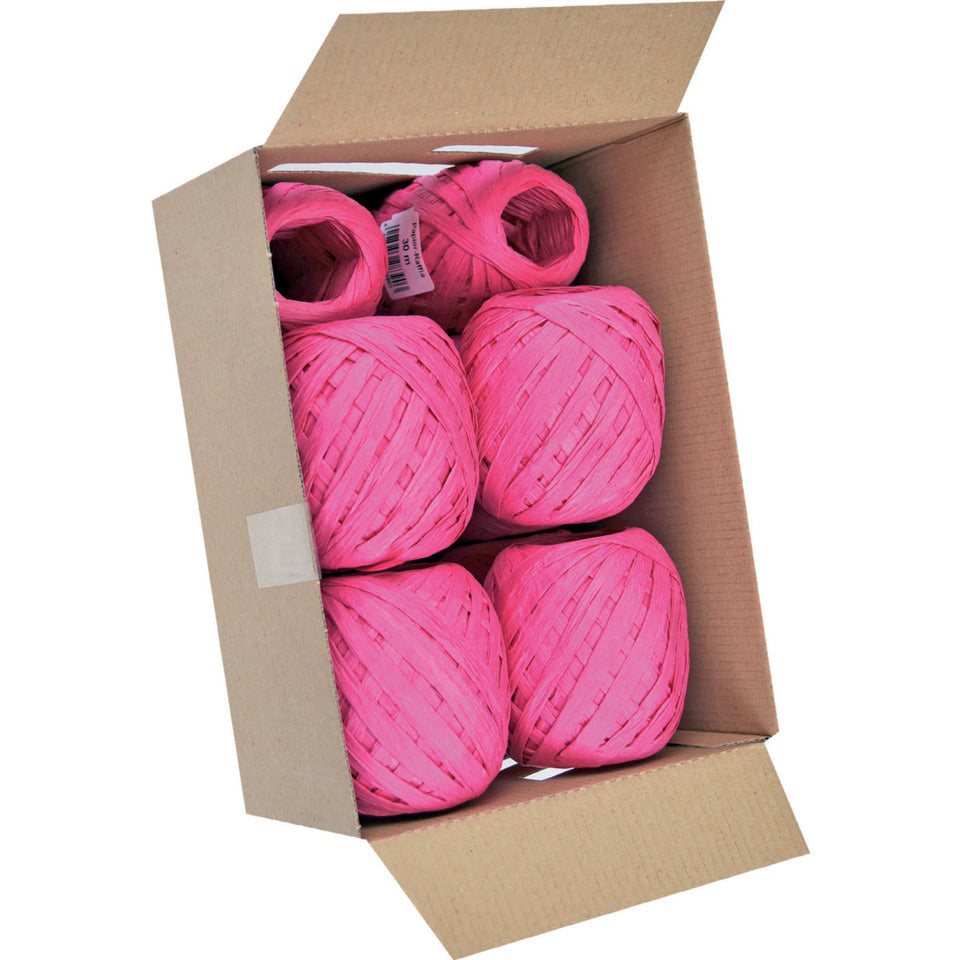 Eiknäuel Raffia, 7mmx30m, pink GOLDINA 1094 00725 1030