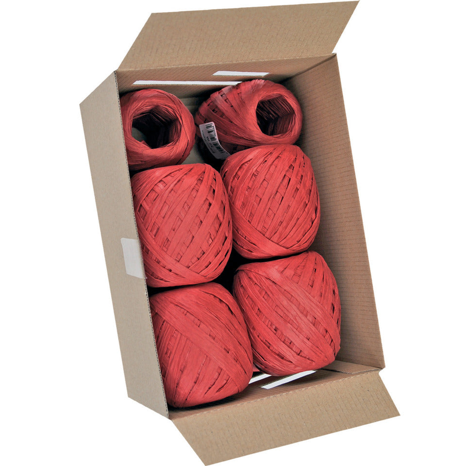 Eiknäuel Raffia, 7mmx30m, dunkelrot GOLDINA 1094 00726 1030
