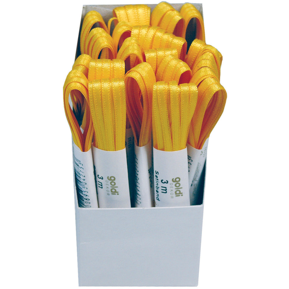 Doppelsatinband, 3mmx3m, gelb GOLDINA 197203102003 GOLDINA 1972 03 10 2003