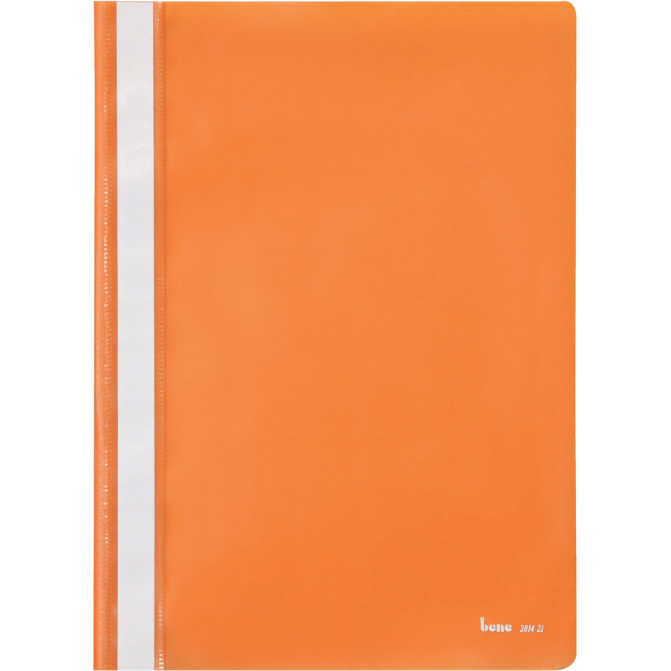 Schnellhefter, DIN A4, dokumentenecht, PP-Folie, transparenter Deckel, 230 x 310 mm, orange BENE 281421OR BENE 281421OR 105625