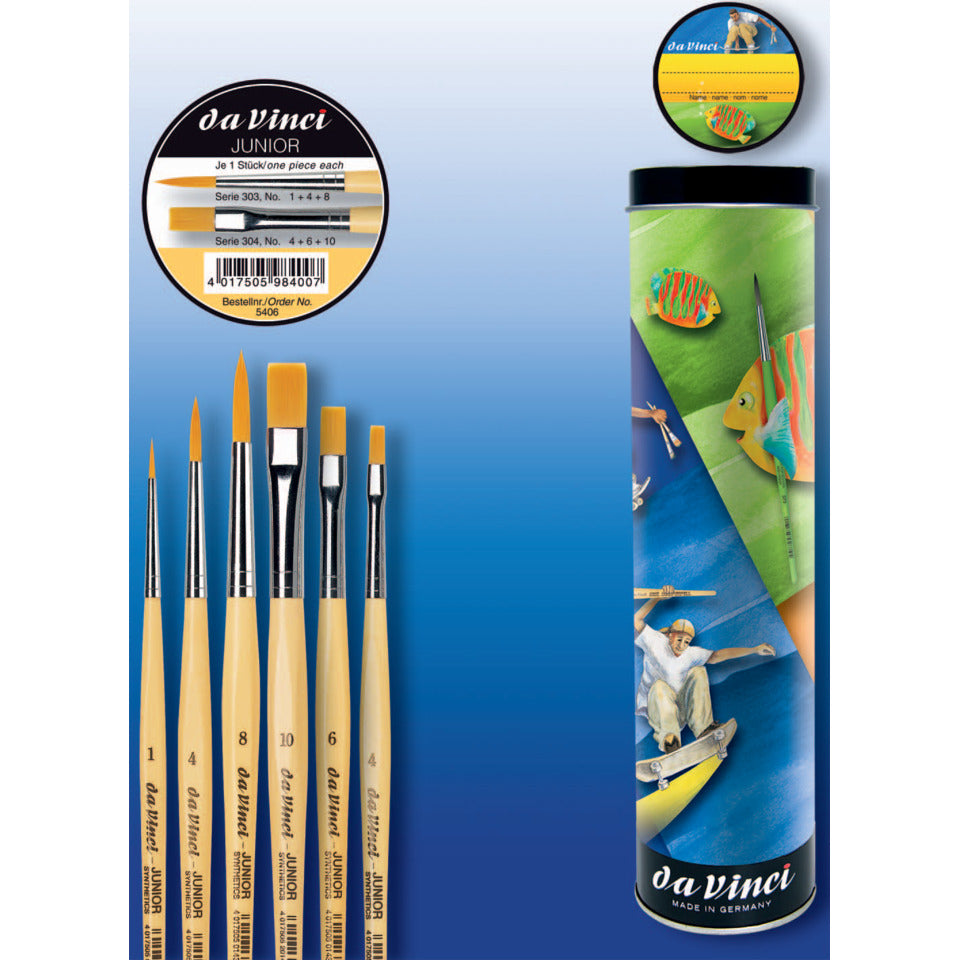 Schulpinsel-Set Junior-Synthetics, 6 Stück DA VINCI VA-5406_0 DA VINCI VA-5406_0  6ST