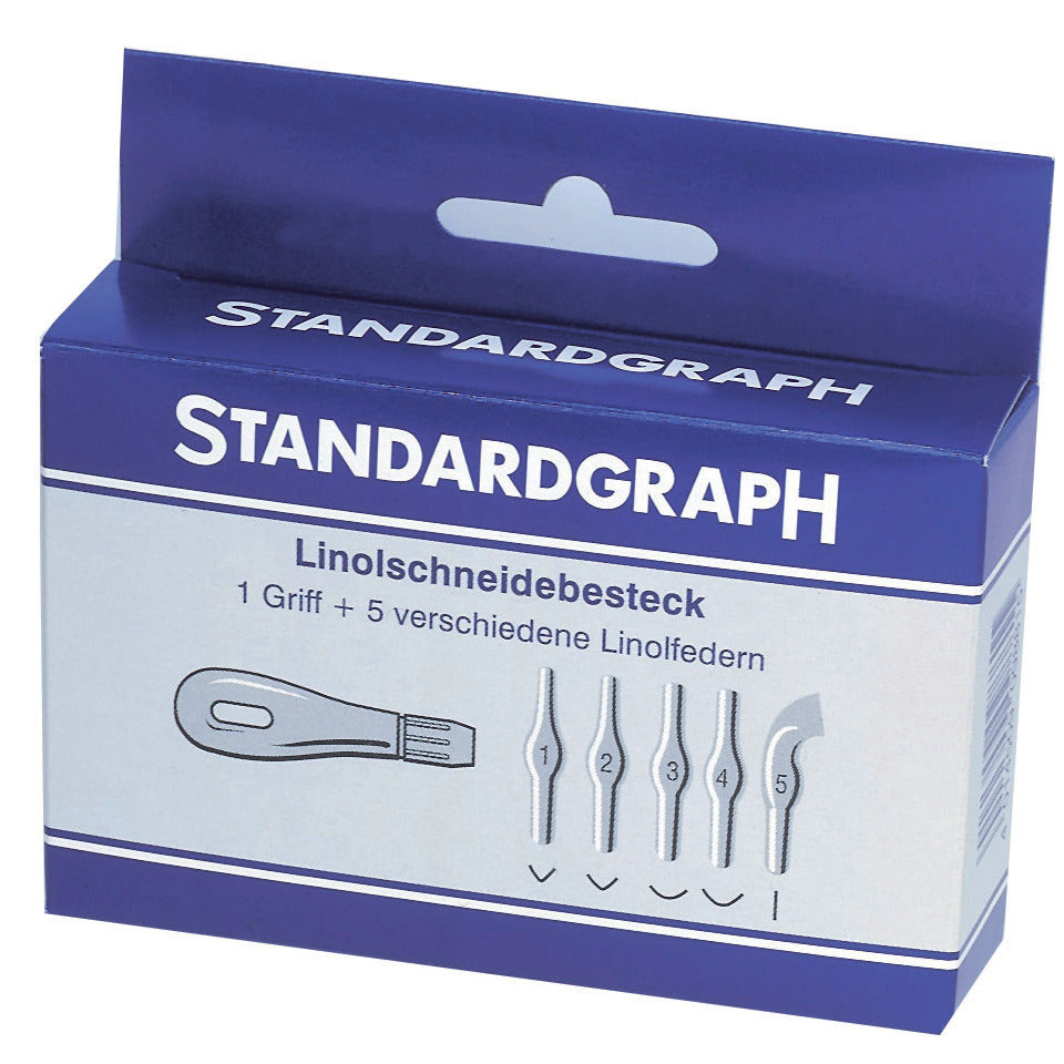Linolschnitt-Besteck 6 teilig STANDARDGRAPH 560025
