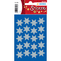 Sticker Sterne 6-zackig, silber Ø 21 mm, 60 Stück HERMA 3906 HERMA 3906 Weihnachten