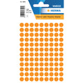 Etiketten permanent, Ø8mm, 540 Stück, leuchtorange HERMA 1844 HERMA 1844  540 Stück permanent haftend