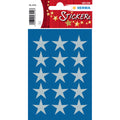 Sticker Sterne, Ø22mm, 45 Stück, silber HERMA 3419 HERMA 3419  21mm 5zackig