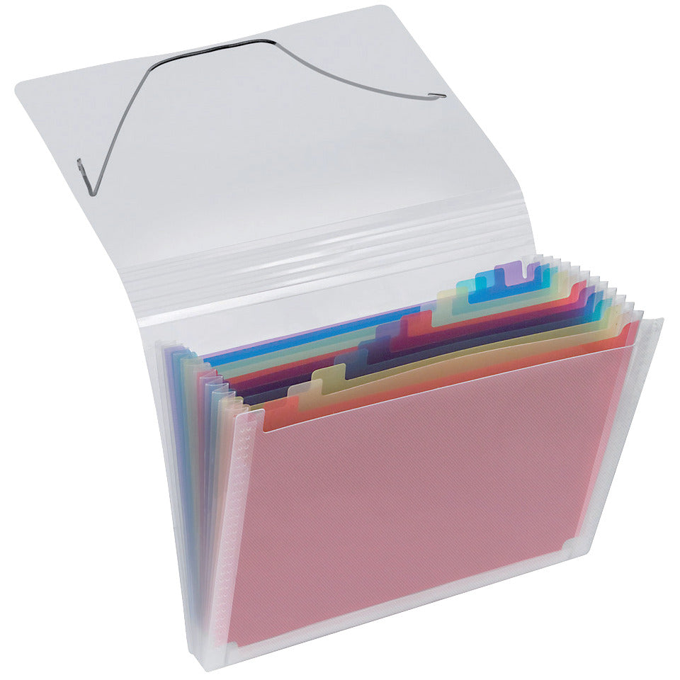 Fächermappe Crystal, A4, 12 Fächer, transparent VELOFLEX 4446 290 VELOFLEX 4446 290  12Fächer